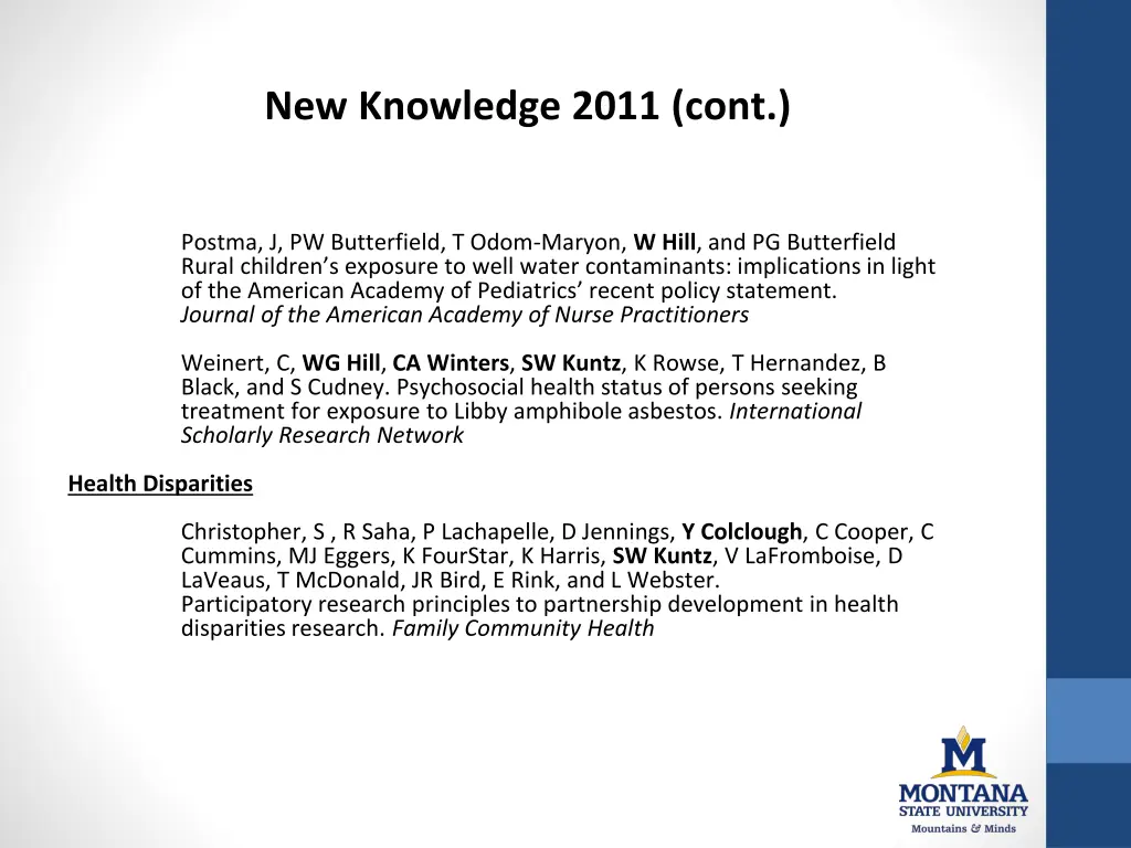 new knowledge 2011 cont 1