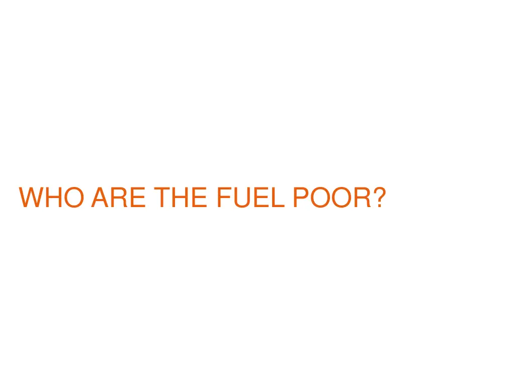 who are the fuel poor