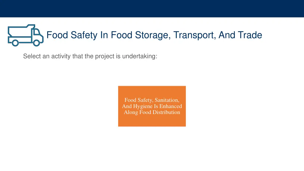 food safety in food storage transport and trade