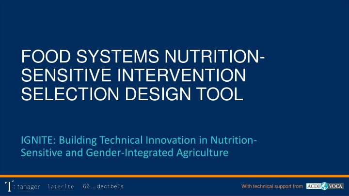 food systems nutrition sensitive intervention