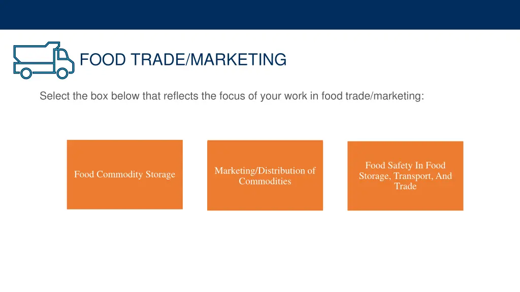 food trade marketing