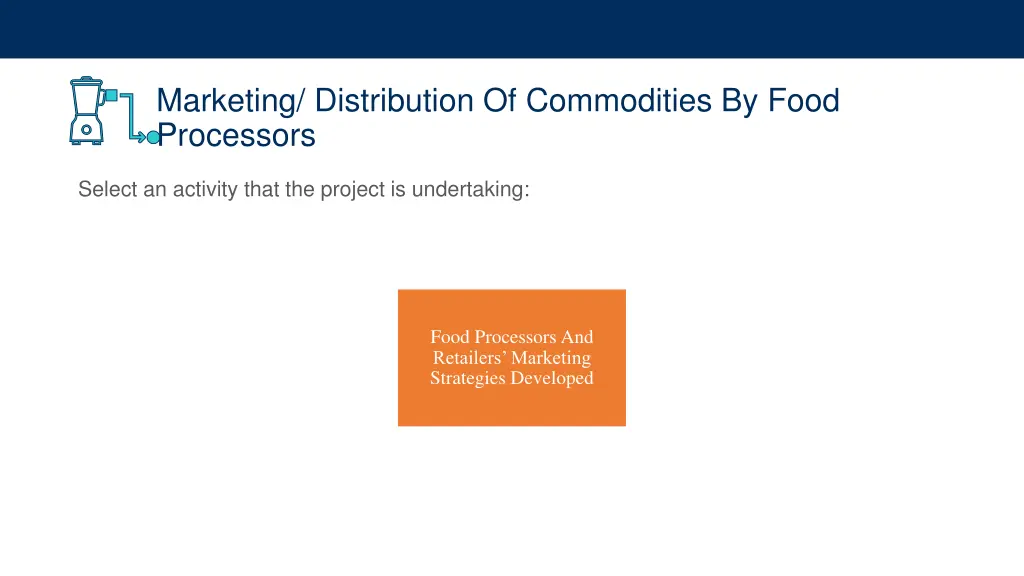 marketing distribution of commodities by food