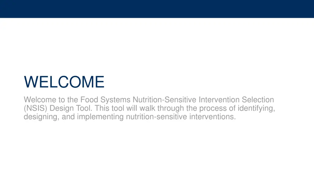 welcome welcome to the food systems nutrition