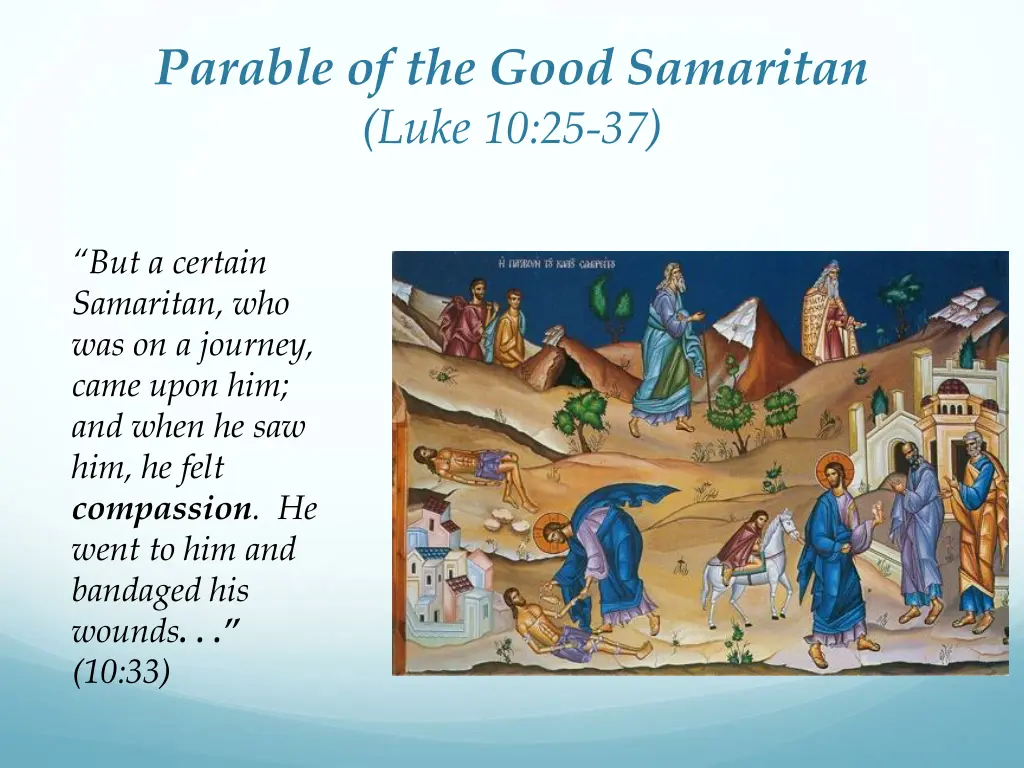 parable of the good samaritan luke 10 25 37