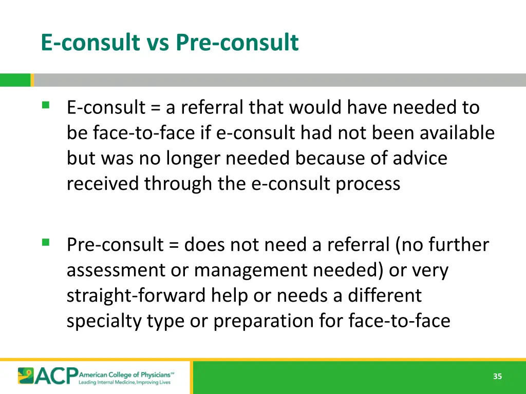 e consult vs pre consult