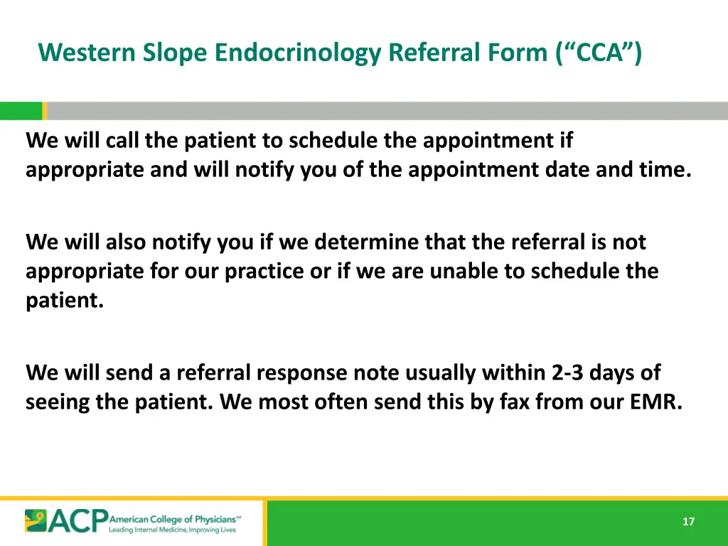 western slope endocrinology referral form cca