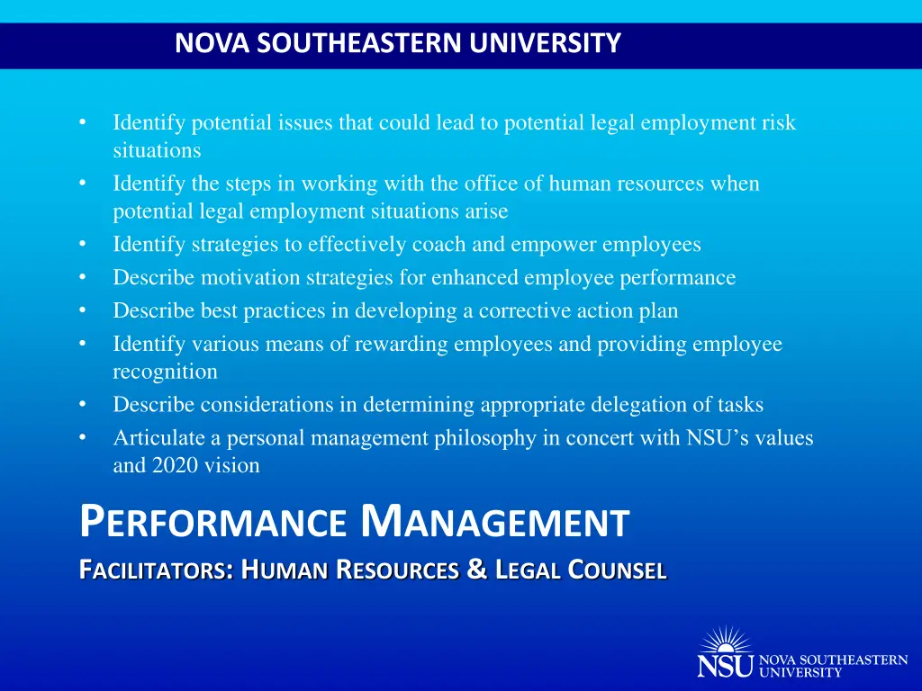 nova southeastern university 25