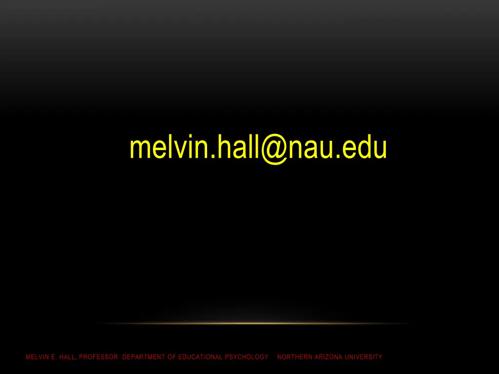 melvin hall@nau edu