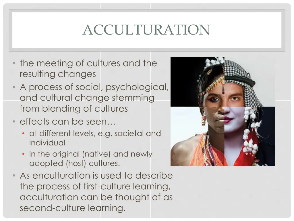 acculturation