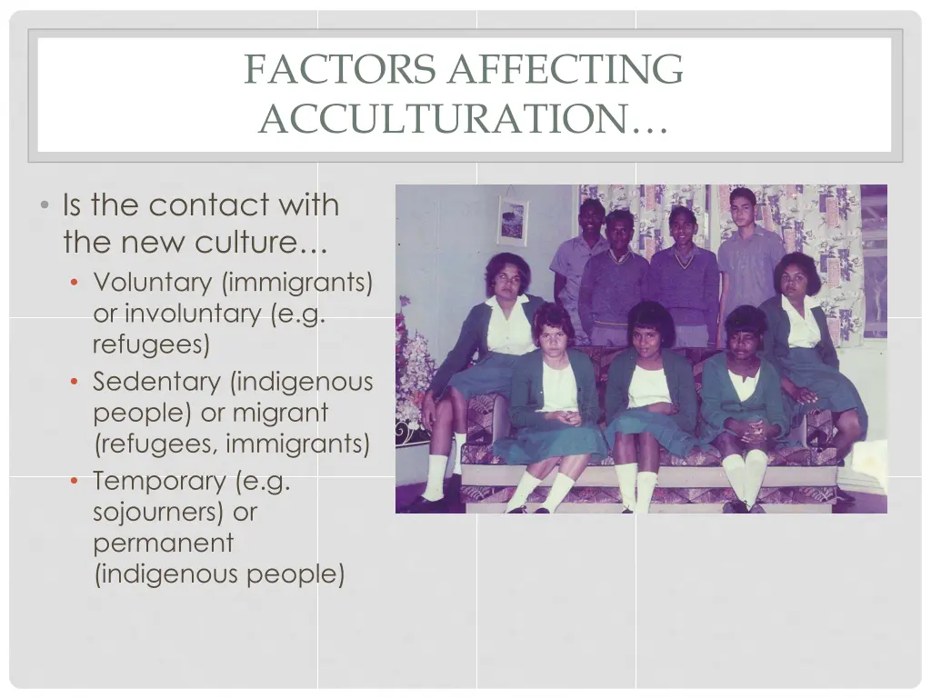 factors affecting acculturation