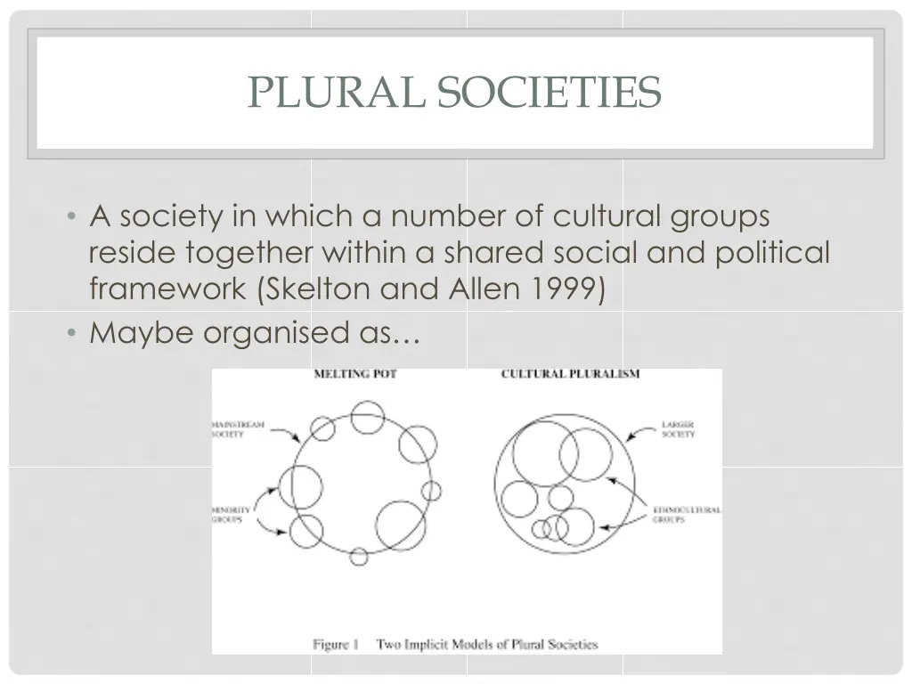 plural societies