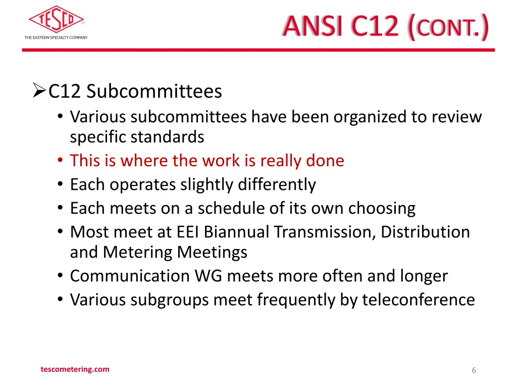 ansi c12 cont 1