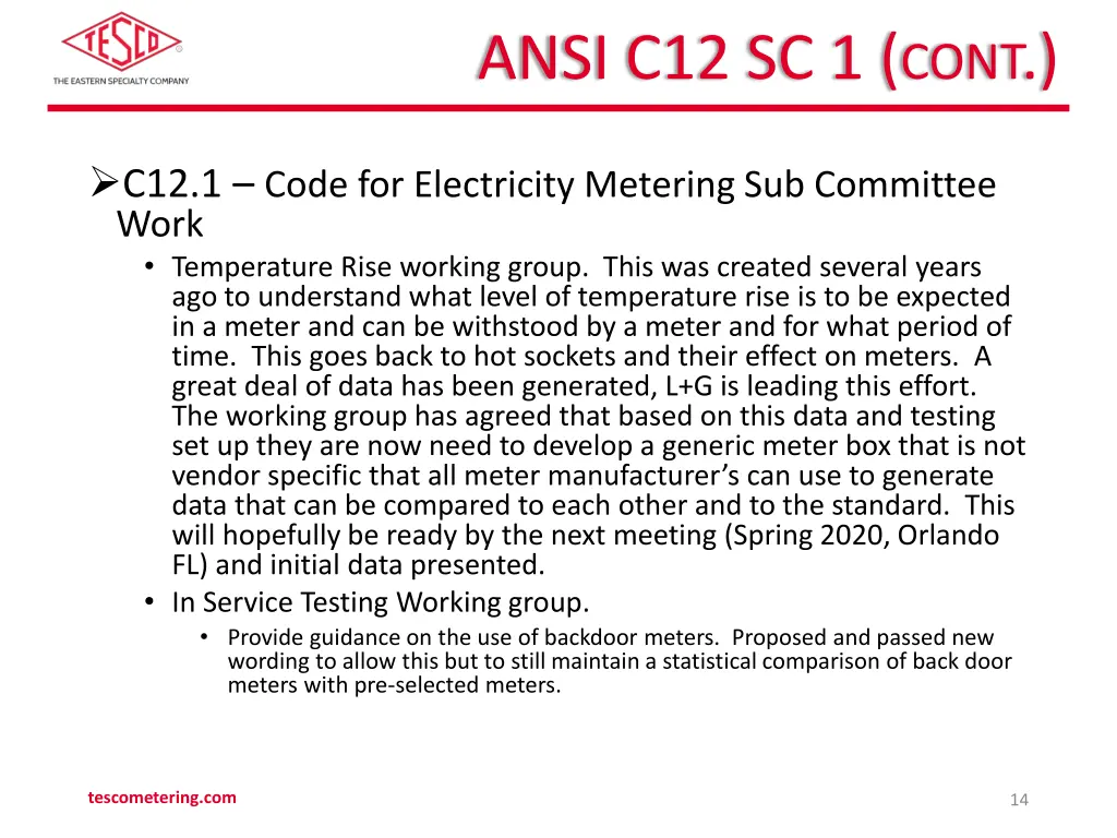 ansi c12 sc 1 cont 1