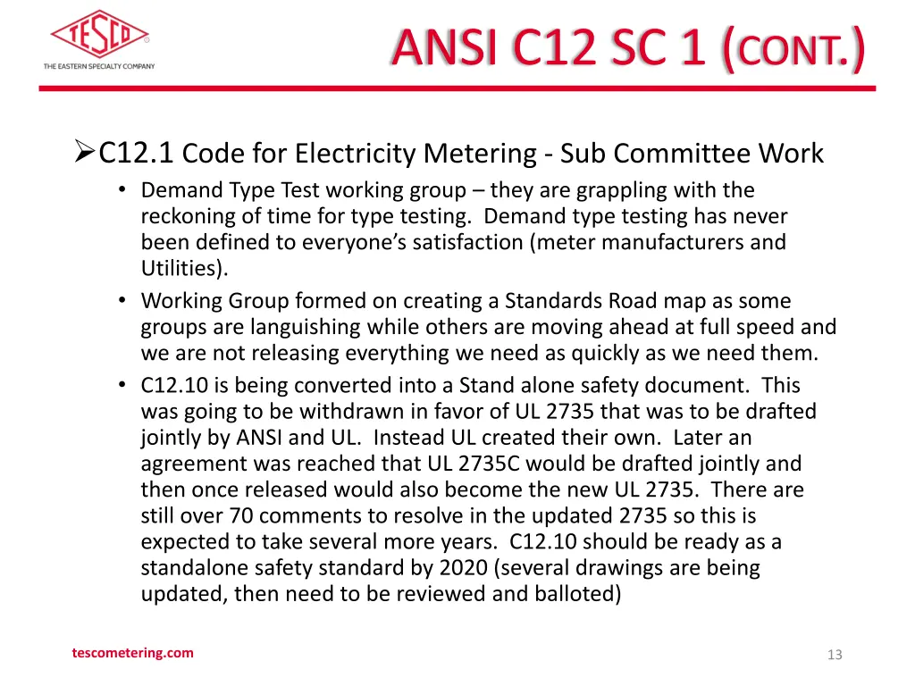 ansi c12 sc 1 cont