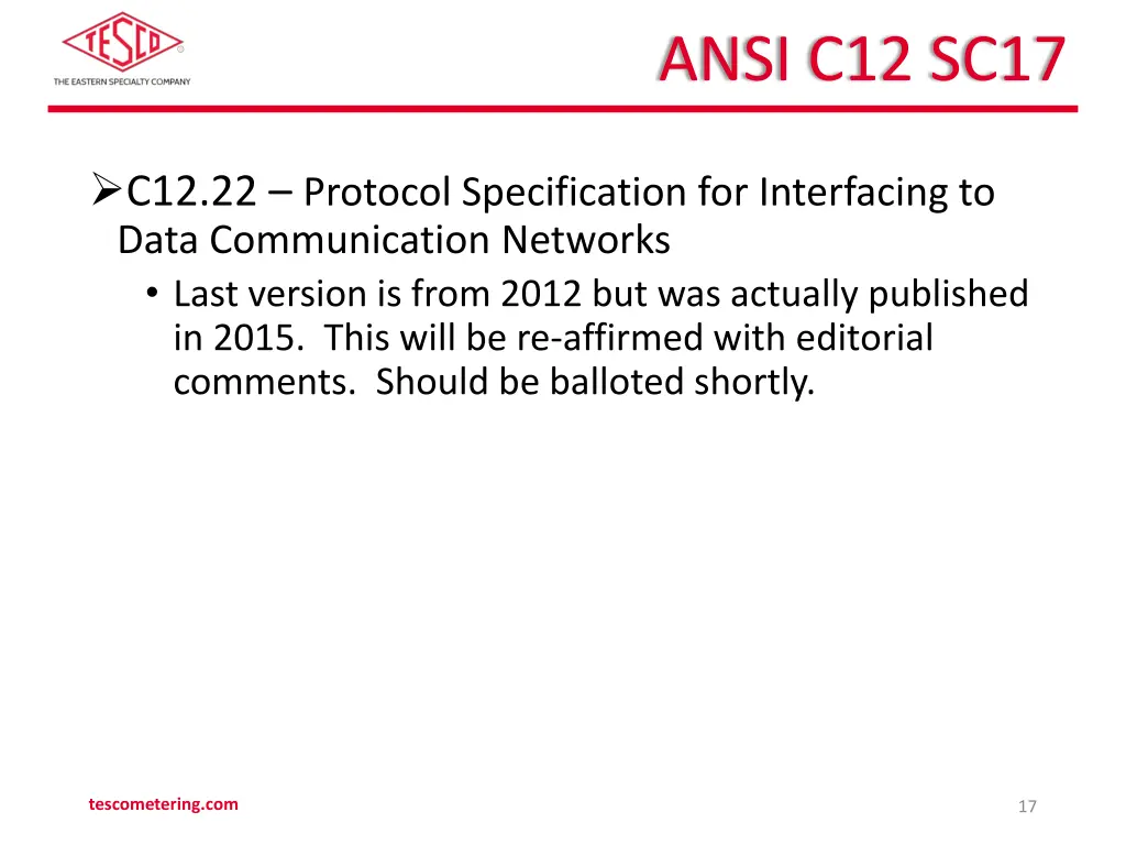 ansi c12 sc17