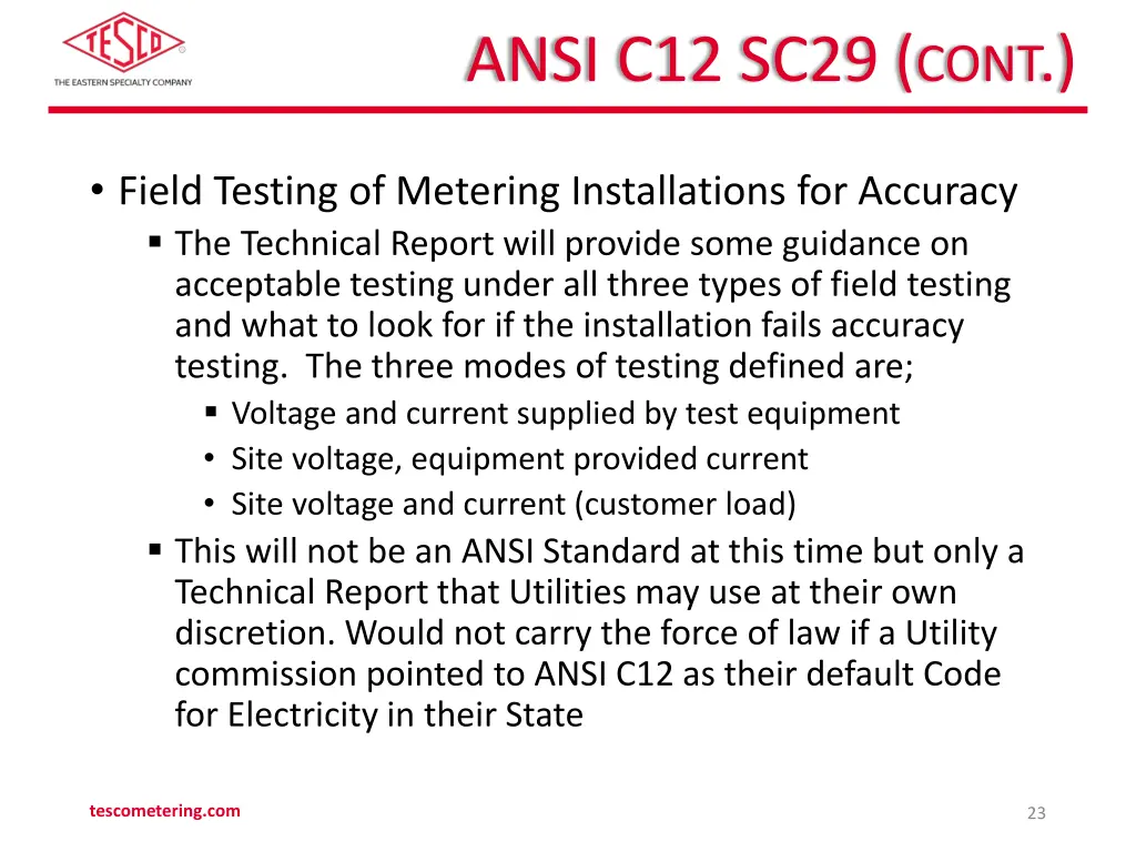 ansi c12 sc29 cont