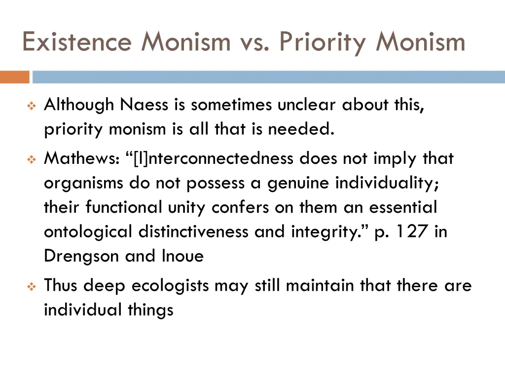 existence monism vs priority monism 1