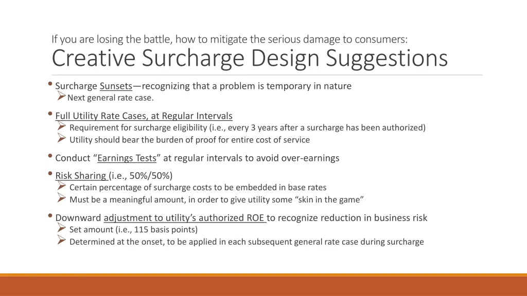 if you are losing the battle how to mitigate