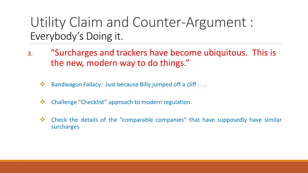 utility claim and counter argument everybody