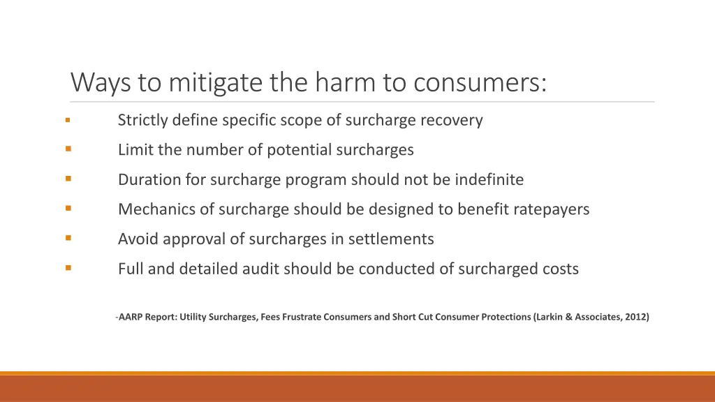 ways to mitigate the harm to consumers