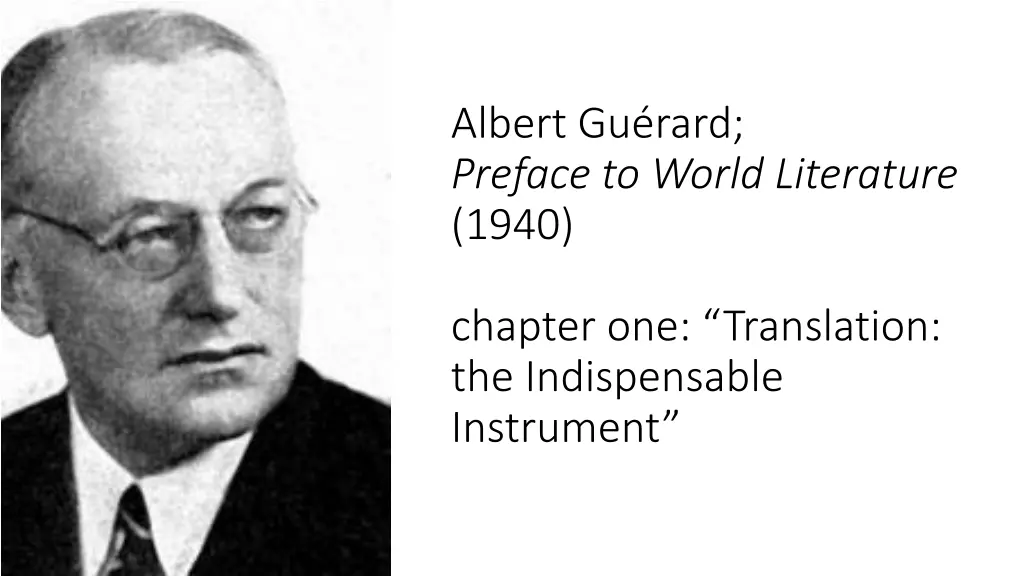 albert gu rard preface to world literature 1940