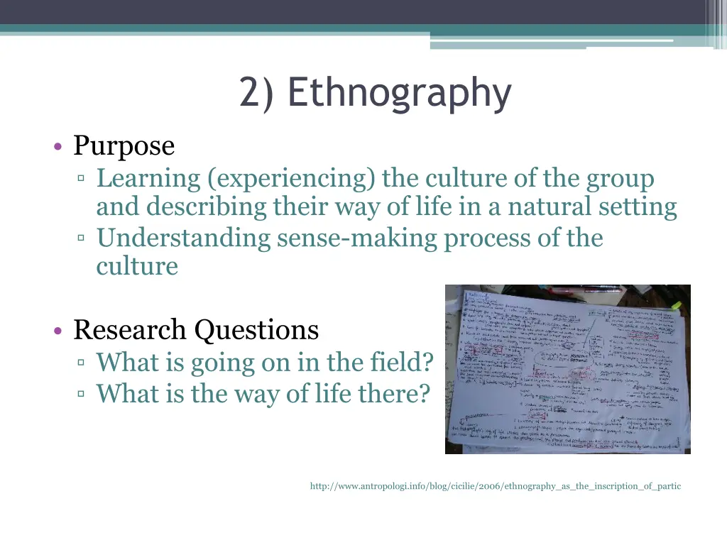 2 ethnography