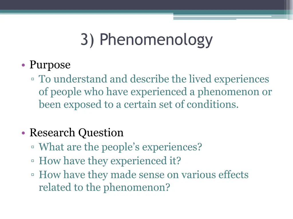 3 phenomenology