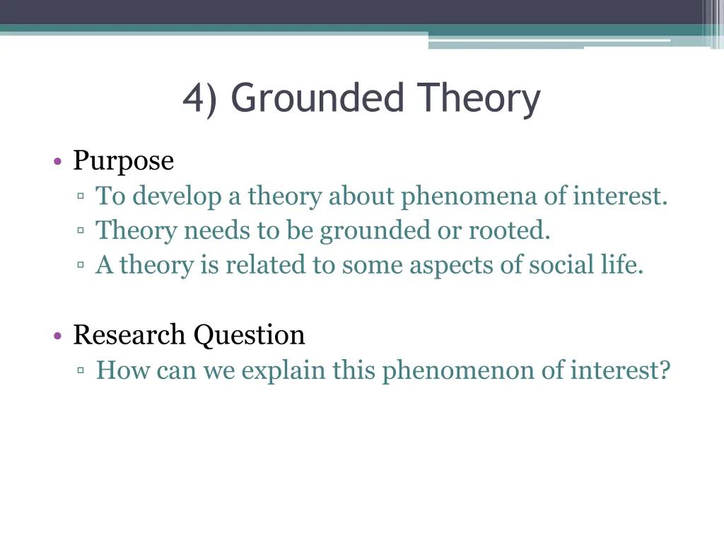 4 grounded theory