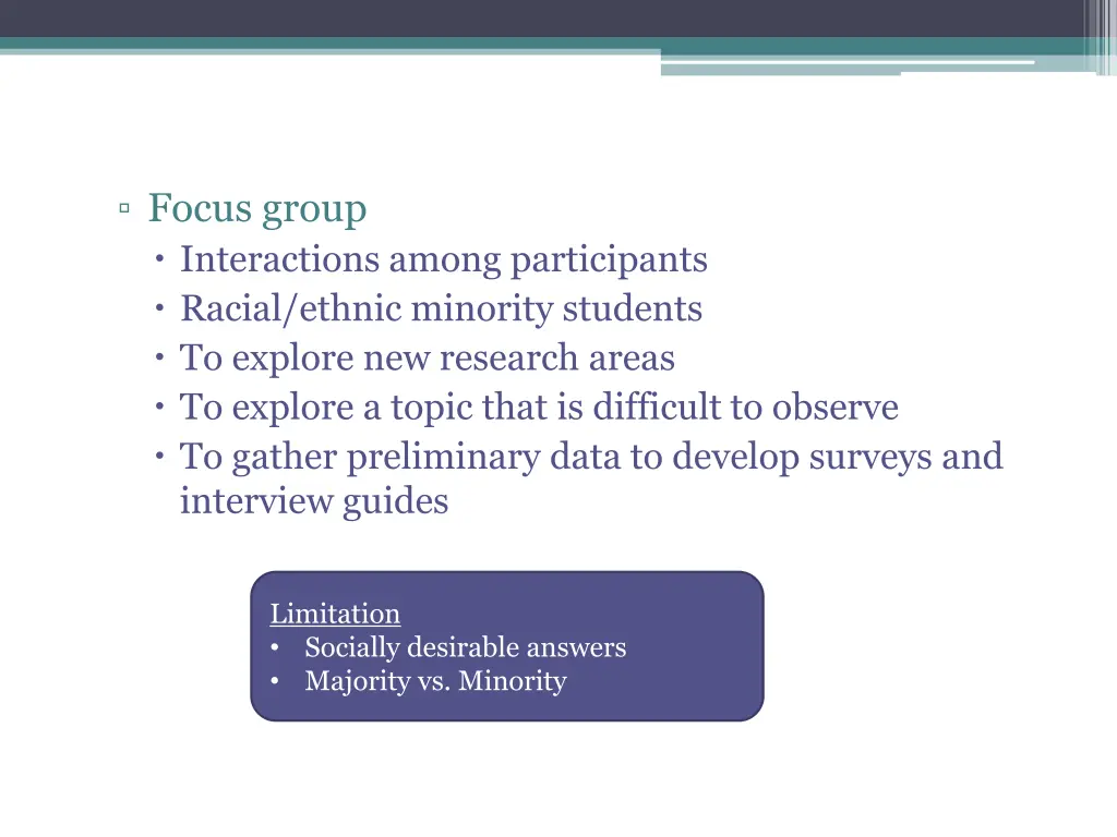 focus group interactions among participants