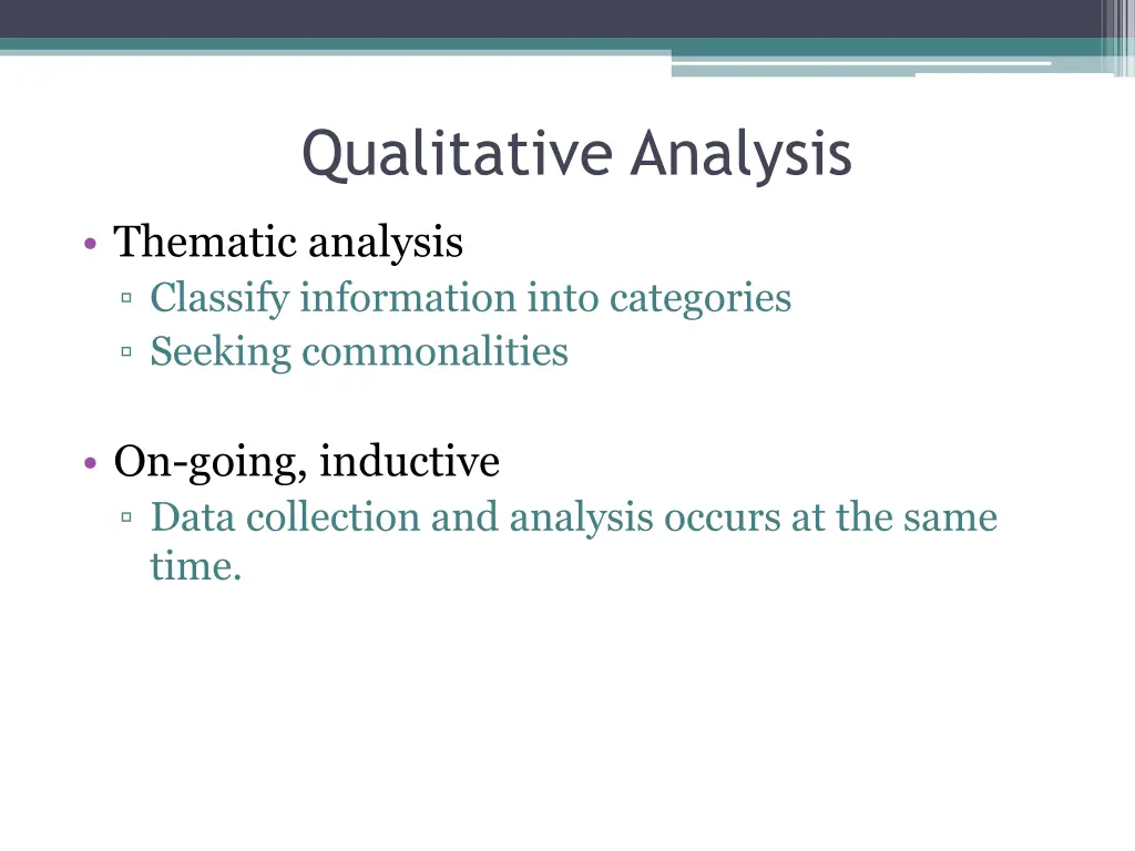 qualitative analysis