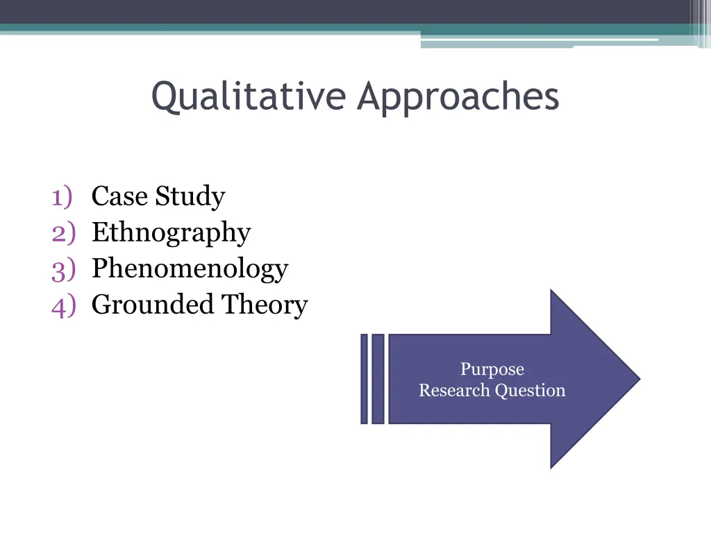 qualitative approaches