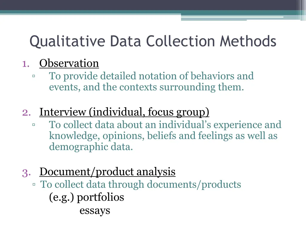 qualitative data collection methods