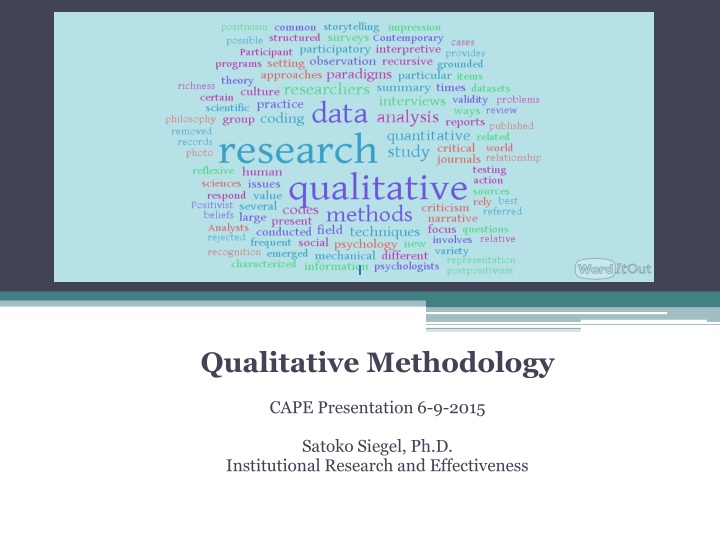 qualitative methodology