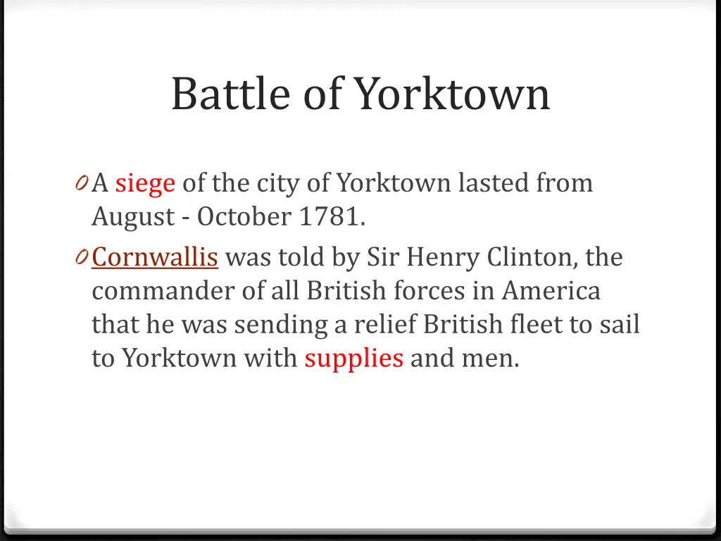 battle of yorktown 1