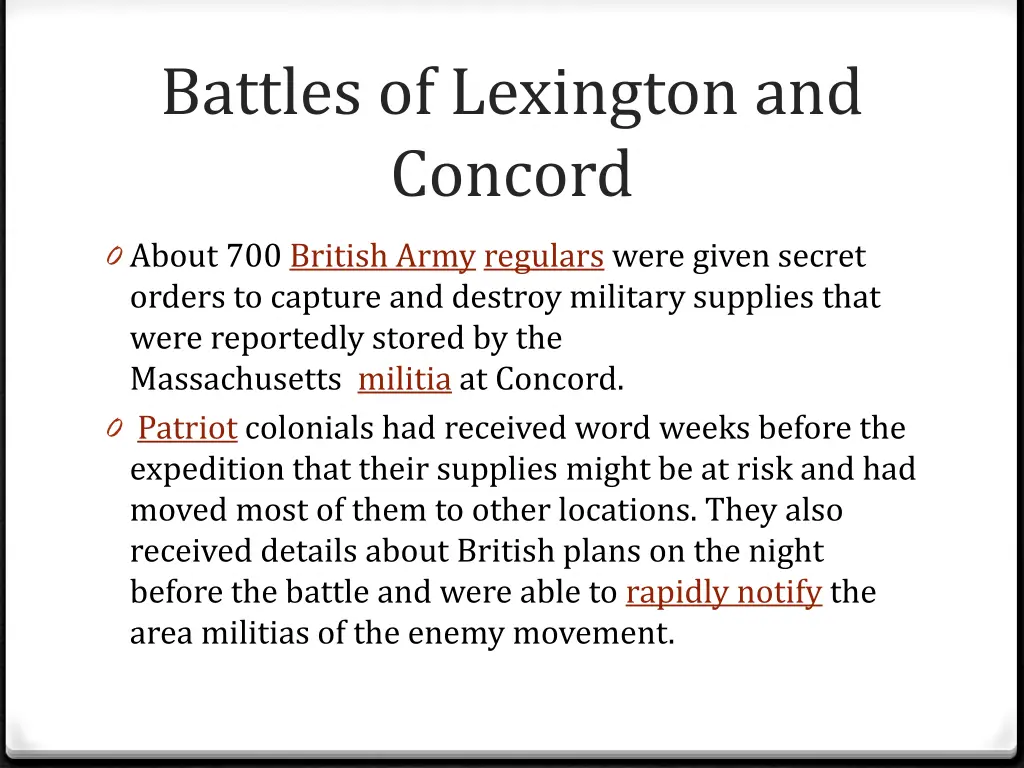 battles of lexington and concord