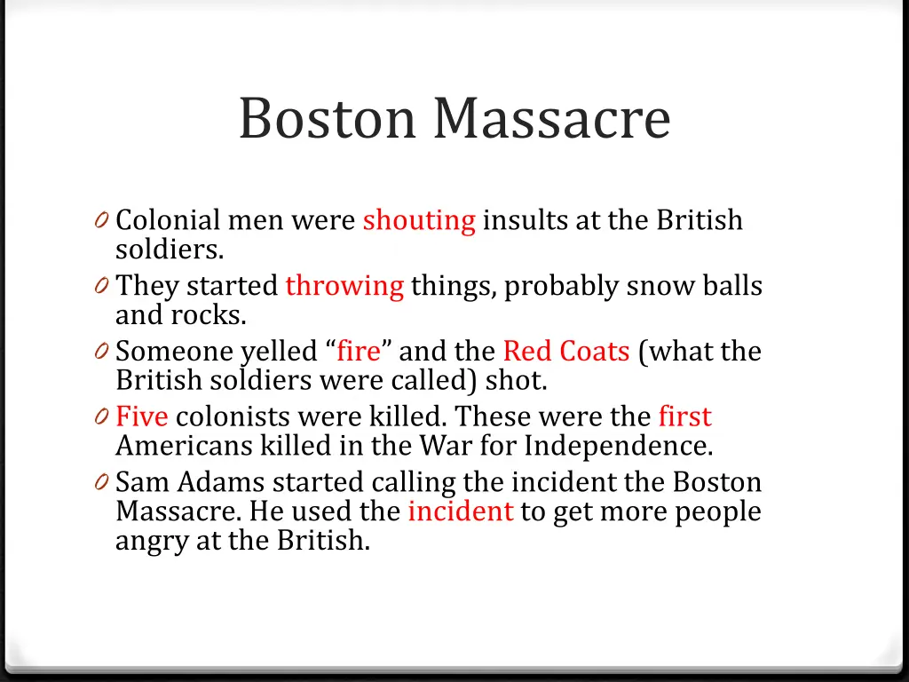 boston massacre 1