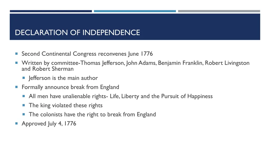 declaration of independence