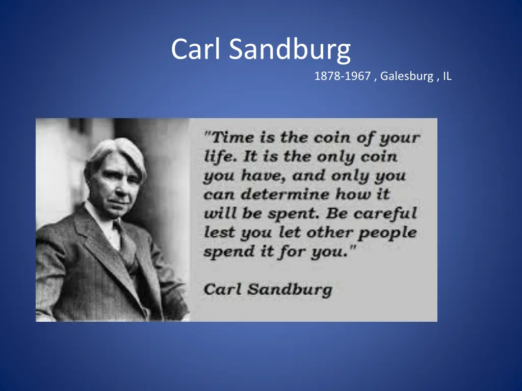 carl sandburg