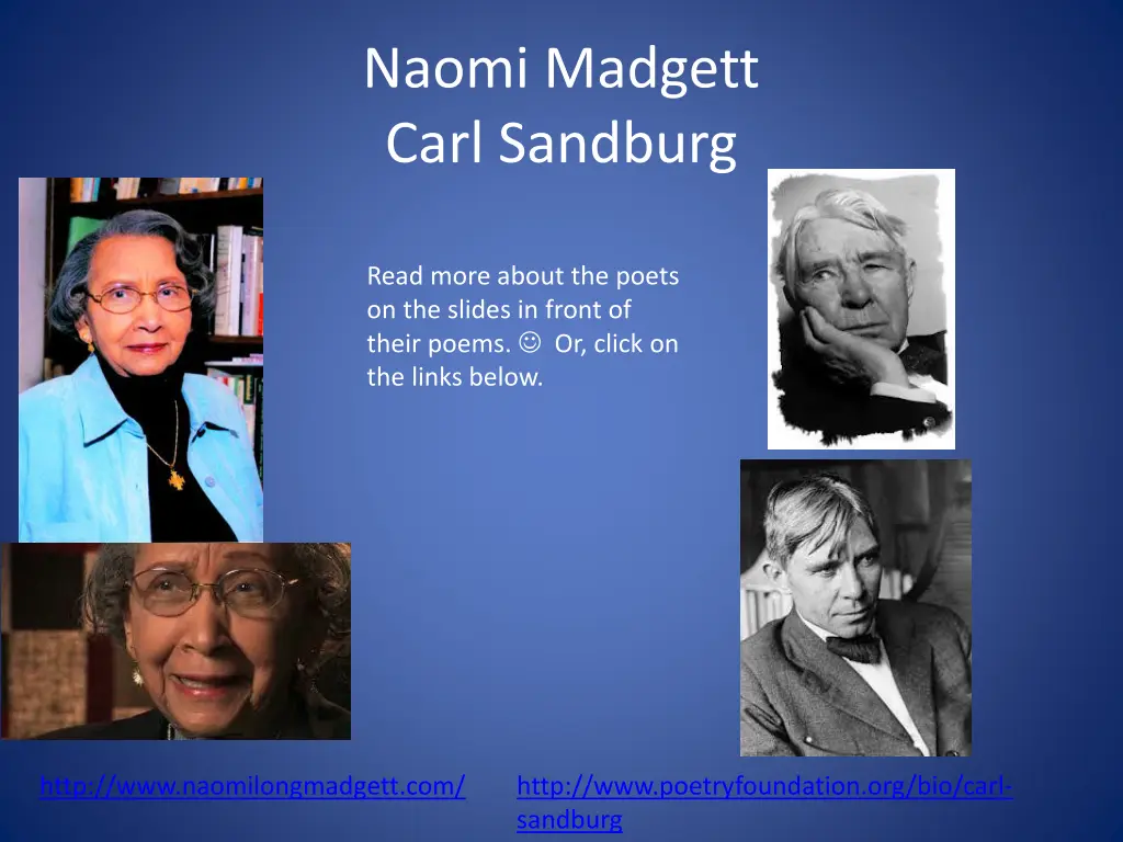 naomi madgett carl sandburg