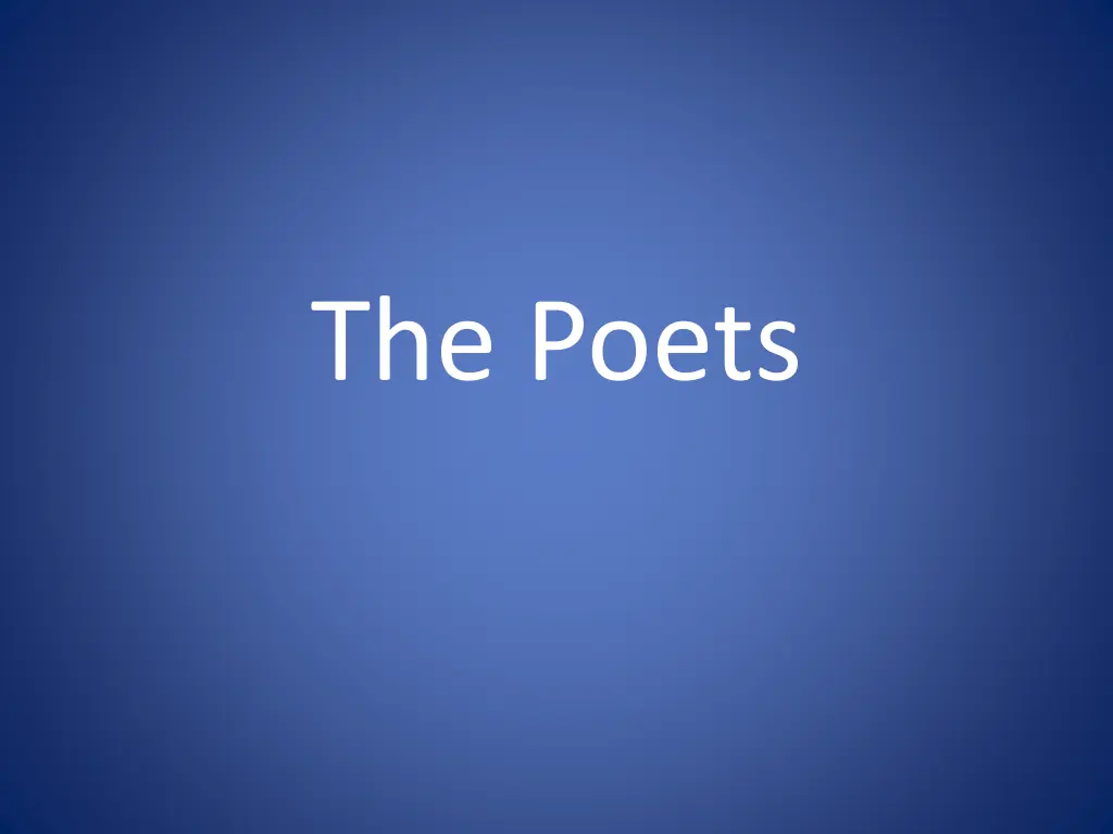 the poets