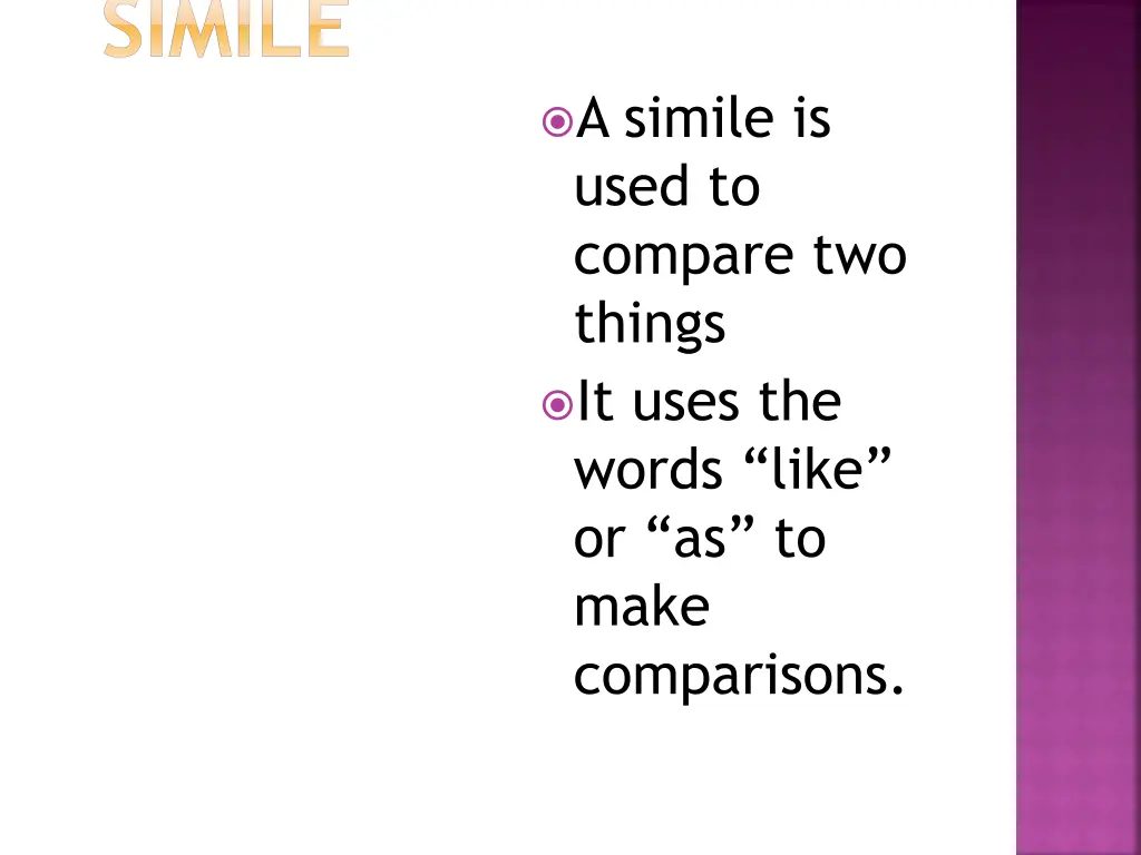 simile