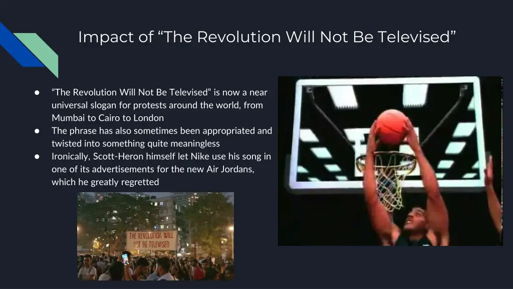 impact of the revolution will not be televised