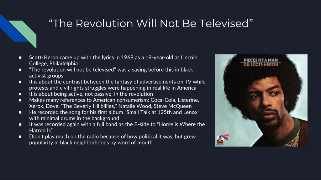 the revolution will not be televised 1