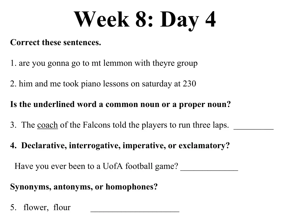 week 8 day 4