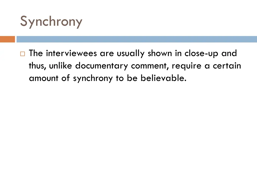 synchrony