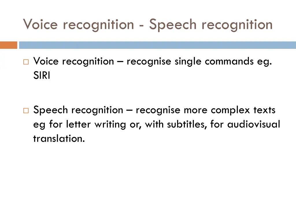 voice recognition speech recognition