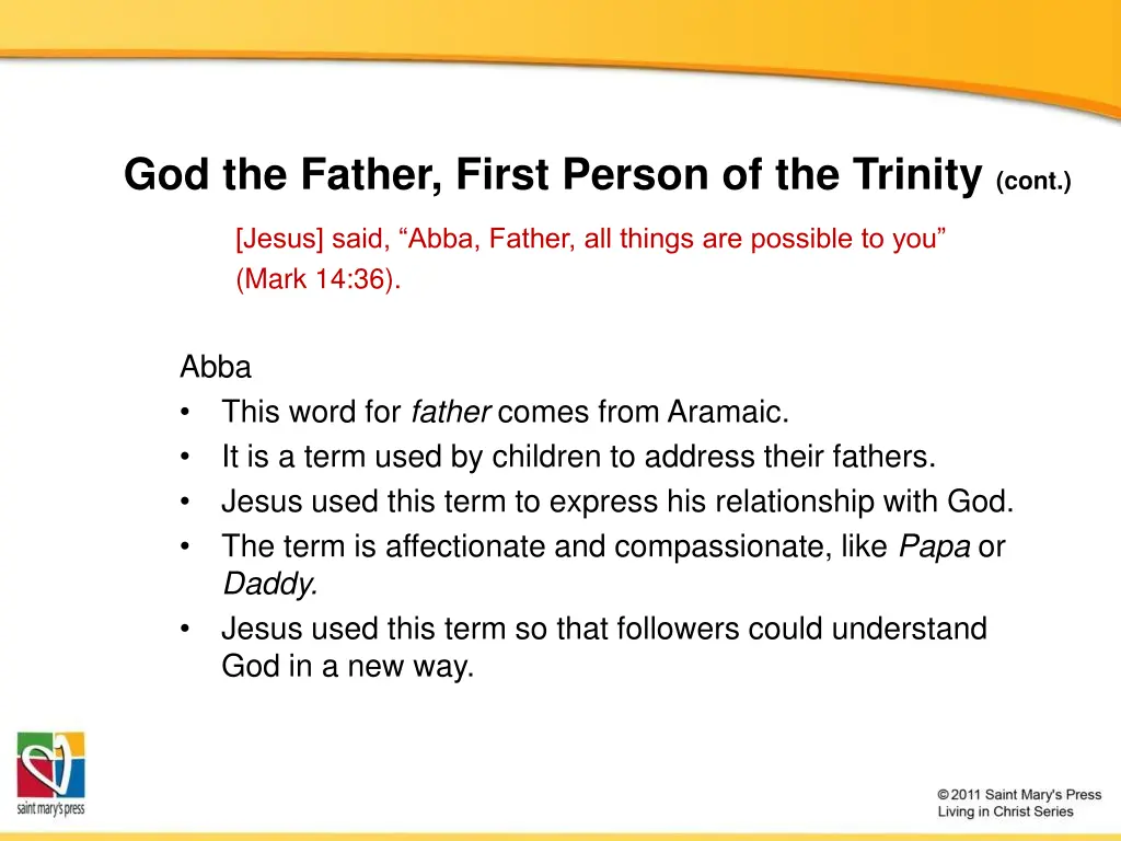 god the father first person of the trinity cont 4