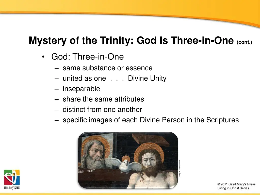 mystery of the trinity god is three in one cont