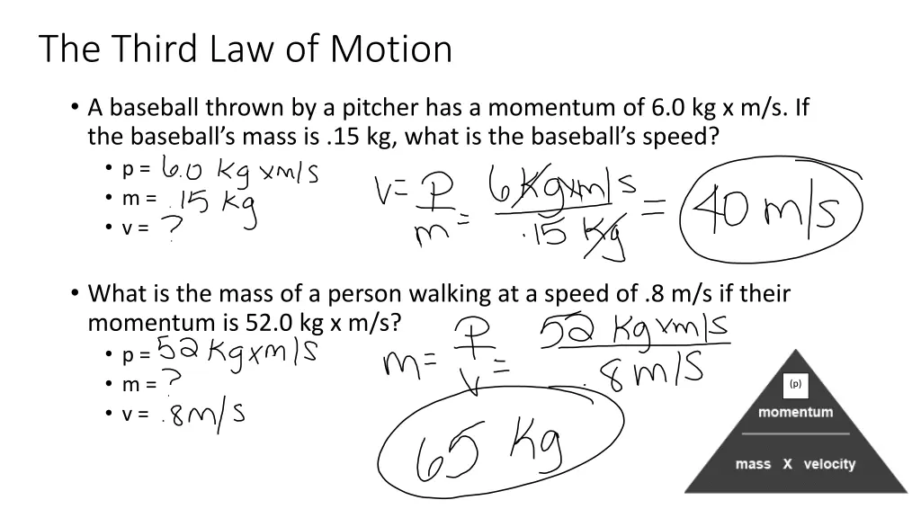 the third law of motion 6