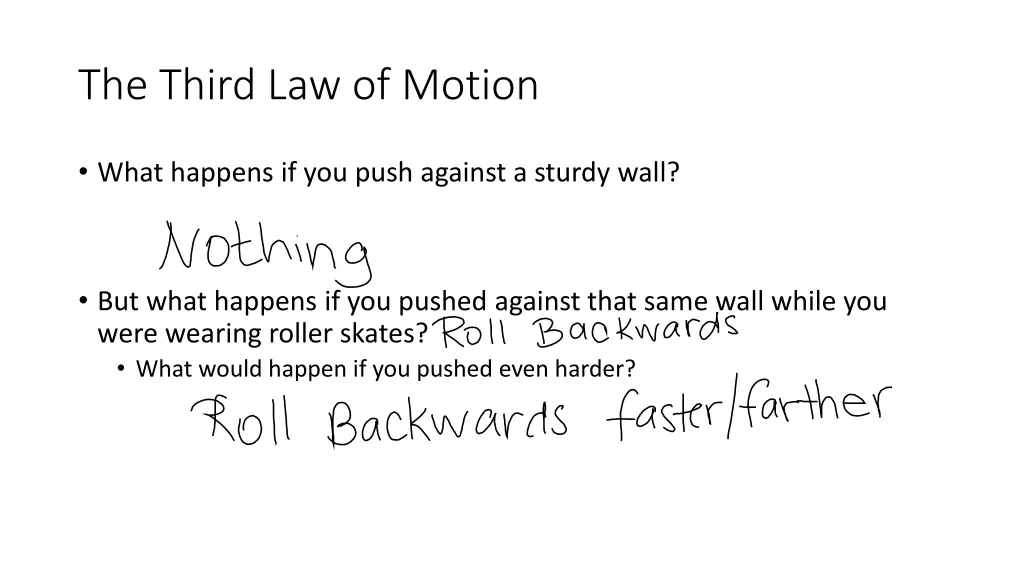 the third law of motion